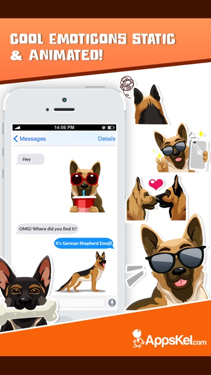 German Shepherd Emoji Sticker