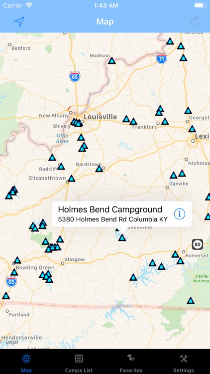 Kentucky – Camping & RV spots screenshot-0