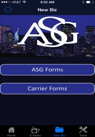Screenshot of ASG