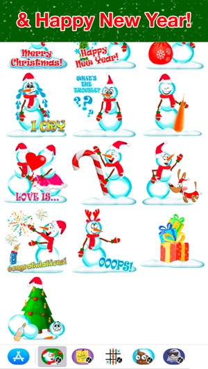 Snowman - Winter cute stickers(圖4)-速報App