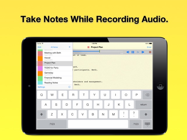 Audio Notebook: Voice Recorder