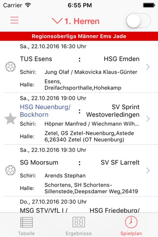 HSG Neuenburg/Bockhorn screenshot 2
