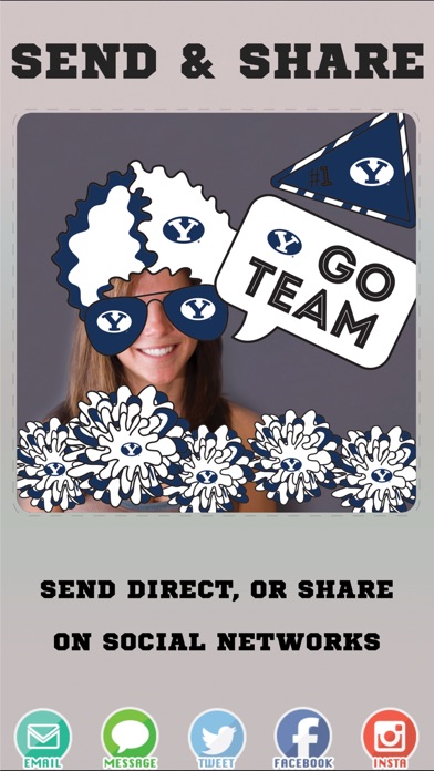 BYU Cougars Selfie Stickers screenshot 4