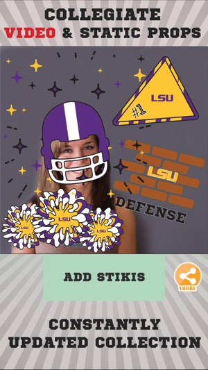 LSU Tigers Animated Selfie Stickers(圖2)-速報App