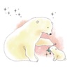 Polar Bear Watercolor Sticker