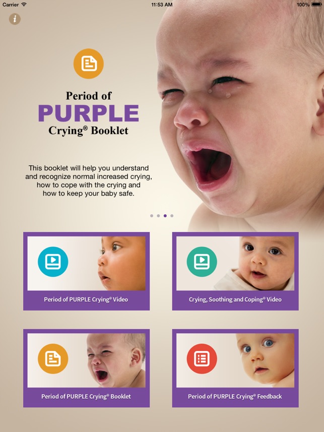 purple crying video