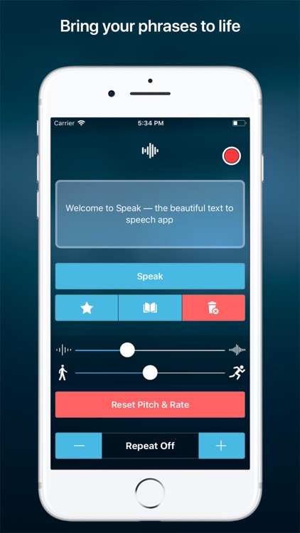 Speak • Speech Synthesizer screenshot-0