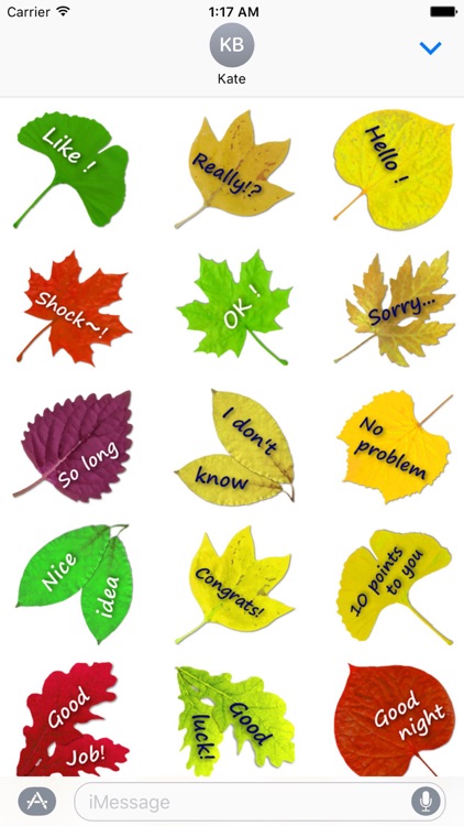 Messages On The Leaves Sticker
