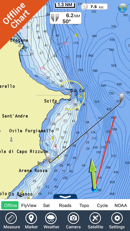 Marine : Calabria HD - GPS Map Navigator