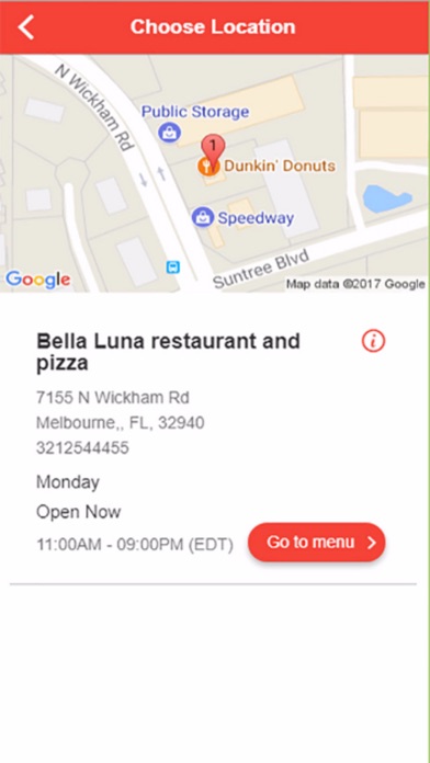 Bella Luna restaurant and pizza screenshot 2