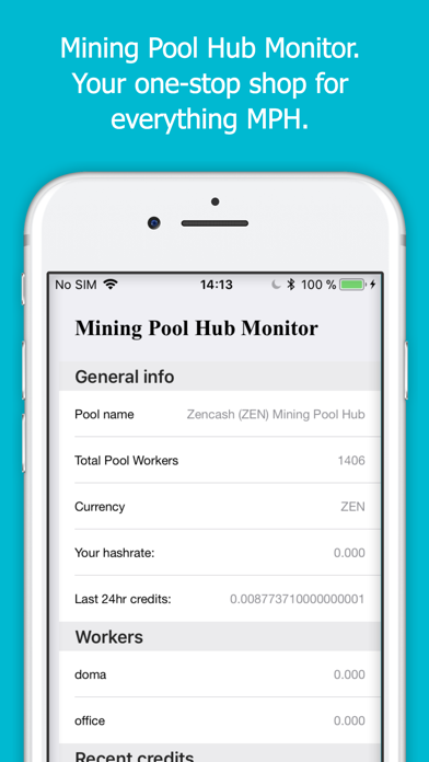 Mining Pool Hub Monitor screenshot1