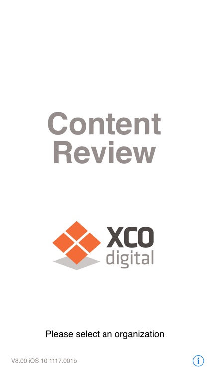 XCO Content Demonstration App