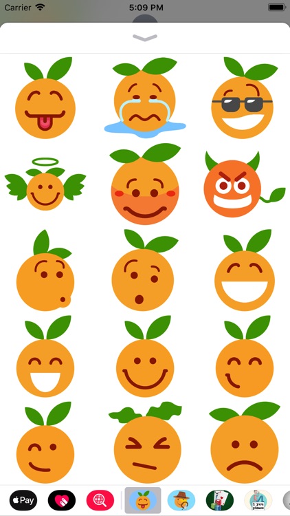 Clementine Orange Stickers