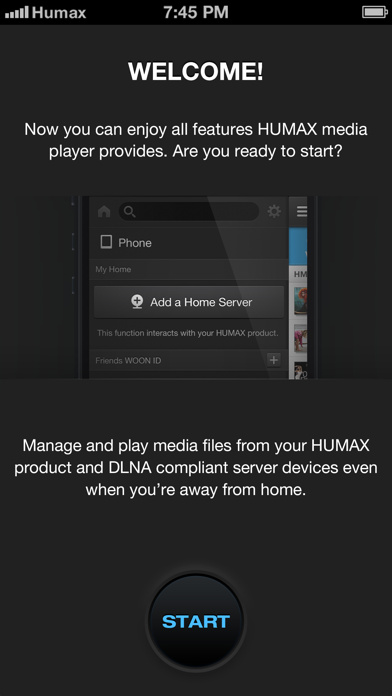 How to cancel & delete HUMAX Media Player from iphone & ipad 1