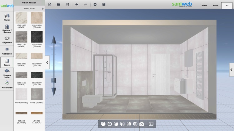Saniweb Badkamer 3D tool screenshot-3