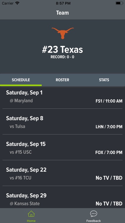 Texas Football 2018
