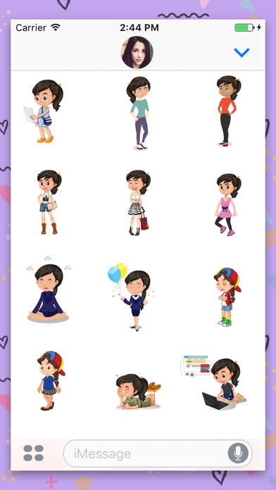 Girl Swag Animated Stickers screenshot 3