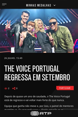 RTP - The Voice Portugal screenshot 3