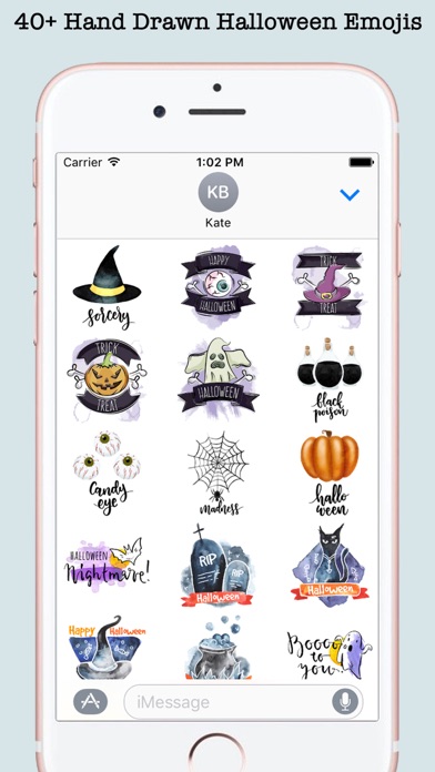 Watercolor Halloween Text Card screenshot 3