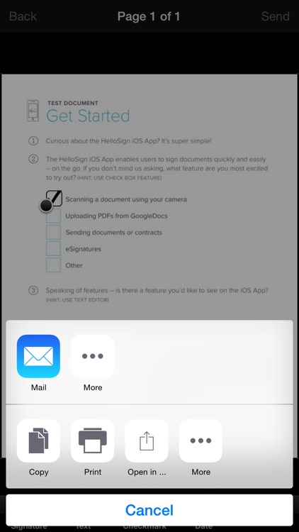 HelloSign - Scan or Import Documents to Sign