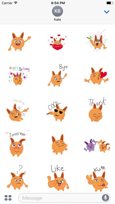 Bunny emoji animated screenshot 2
