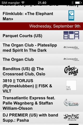CSID: Concerts in Oslo screenshot 3