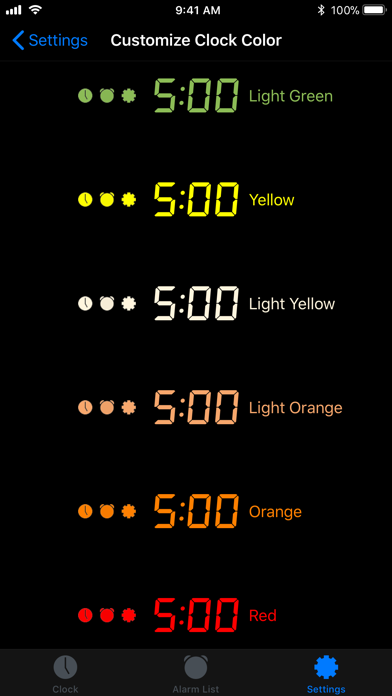 Alarm Clock Colors screenshot 3