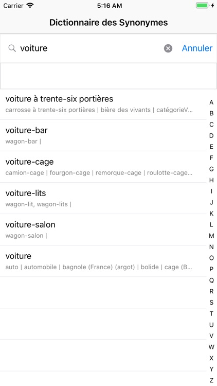 Dictionnaire des Synonymes