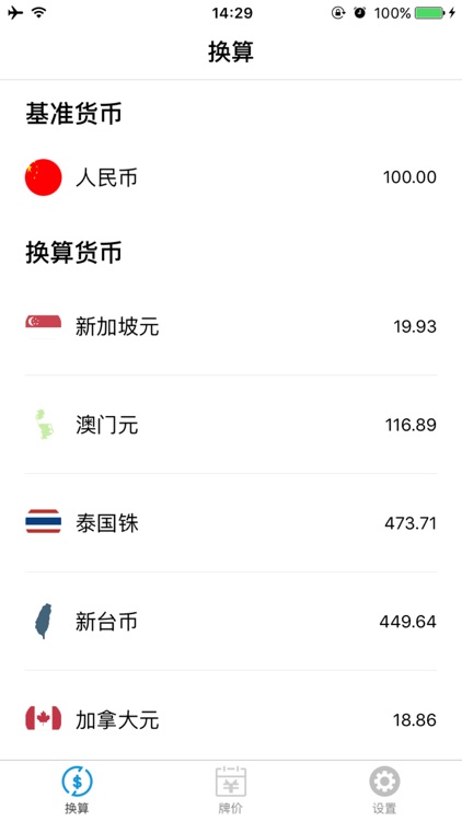 超级汇率换算器-出国旅游实用工具