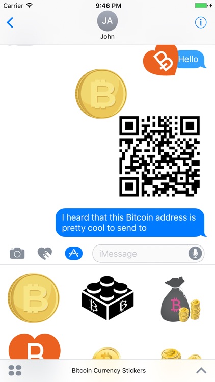 Bitcoin Currency Stickers