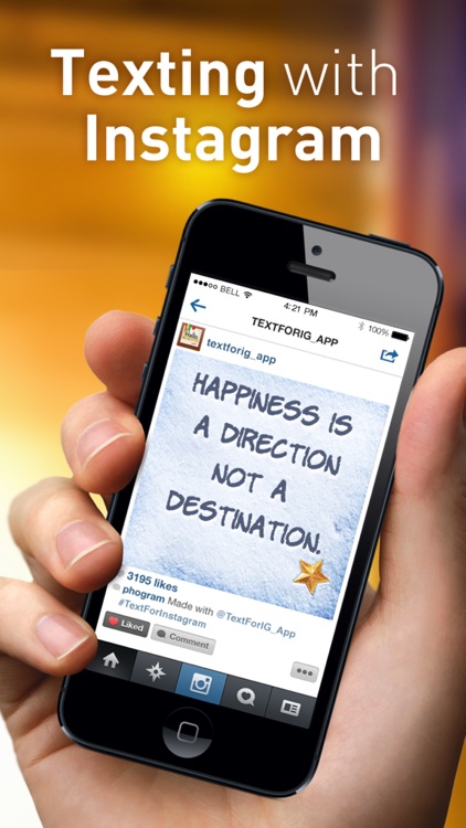 Text for Instagram - Post Text to Instagram