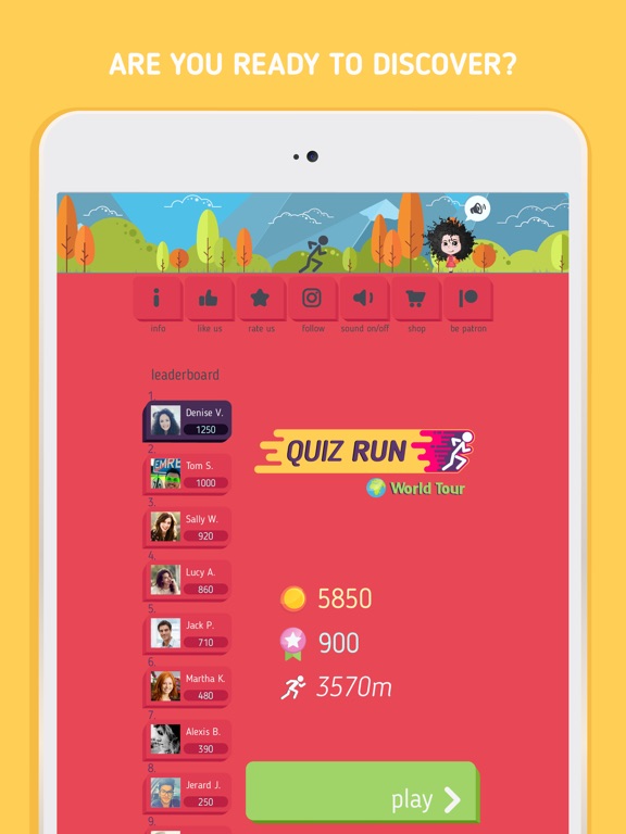 Quiz Run - World Tour на iPad