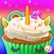 Unicorn Rainbow Cupcake
