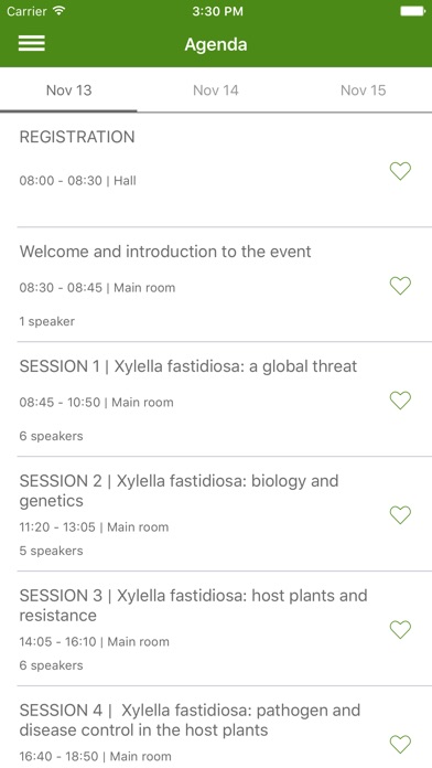 Xylella Conference screenshot 3