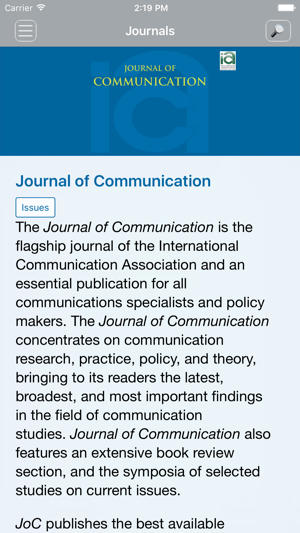 Journal of Communication(圖2)-速報App