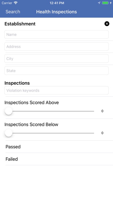 Health Inspections screenshot 2