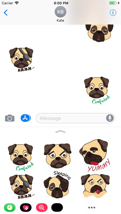 Biggie Pug Emoji screenshot 2