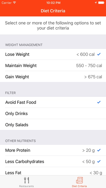 Fit Food Finder