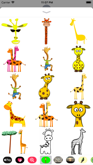 Silly Giraffe Sticker Pack