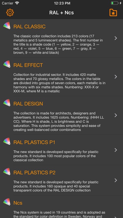 RAL colors. Ncs color chart LT screenshot-3