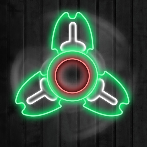 Fidget Hand Spin Neon Glow