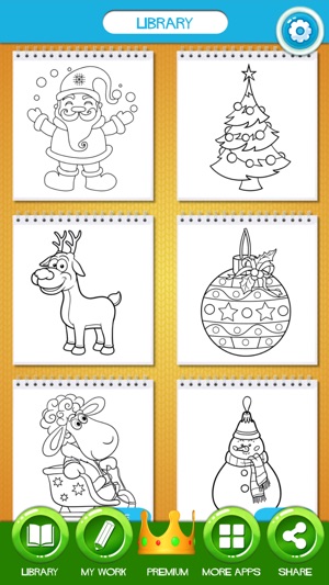 Christmas Coloring Pages Book(圖2)-速報App