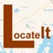 LocateIt helps you to find your geographic position, altitude, speed, coordinates and distance travelled