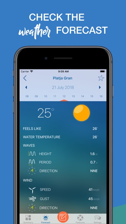 iPlaya+ Beach weather forecast screenshot-3