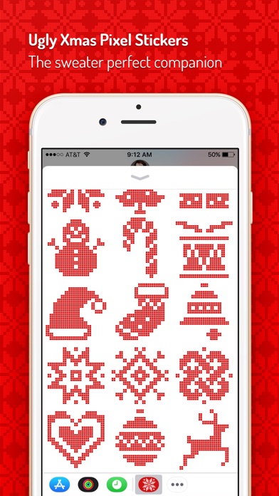 Ugly Xmas Pixel Stickers screenshot 2