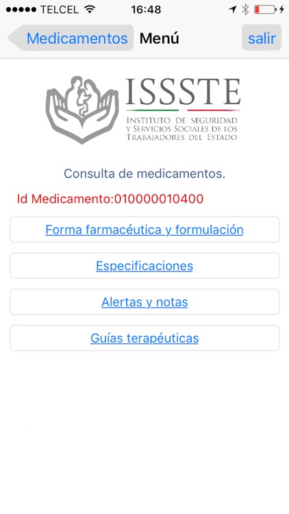 Catálogo Medicamentos ISSSTE