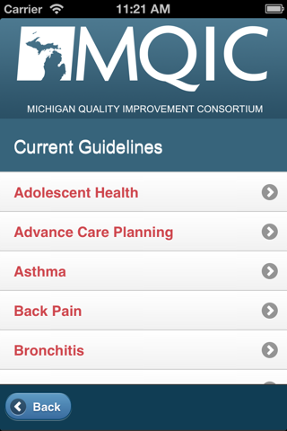 MQIC Guidelines and Tools screenshot 2
