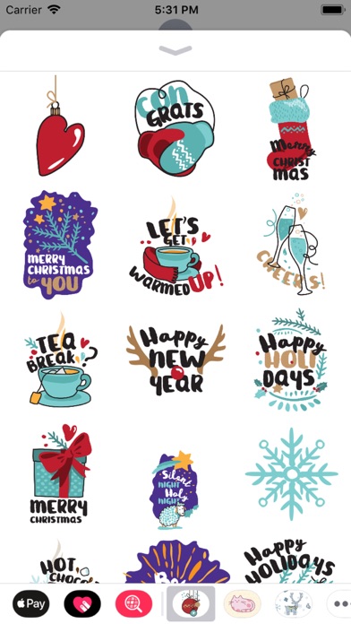 Awesome Christmas Stickers screenshot 4