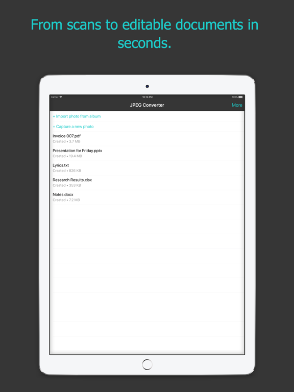 Screenshot #6 pour JPEG Converter with OCR