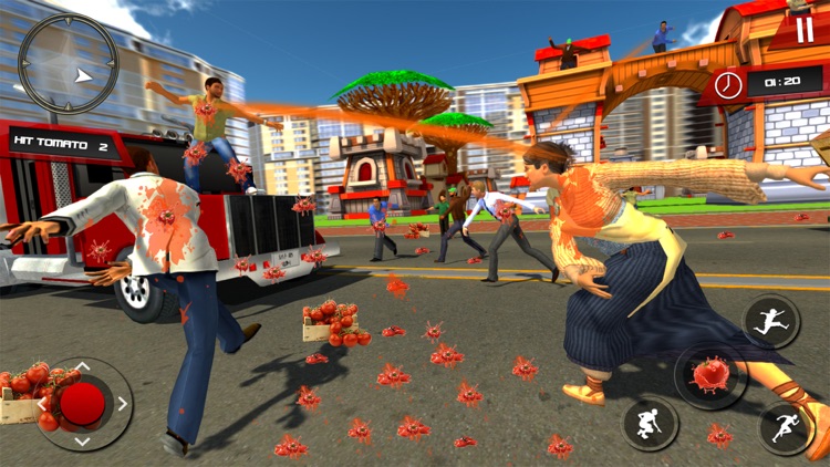 la tomatina, Fruit Fight Game screenshot-3